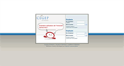 Desktop Screenshot of cegepoutaouais-estd.omnivox.ca