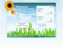 Tablet Screenshot of collegelasalle.omnivox.ca