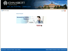 Tablet Screenshot of johnabbott-messagerie-luka.omnivox.ca