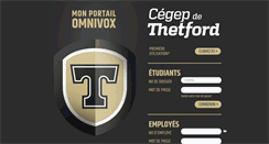 Desktop Screenshot of cegepth.omnivox.ca